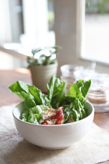 ceacar salad in close up