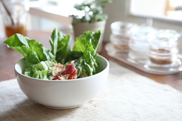 ceacar salad in close up