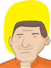 Grinning Man with Halo