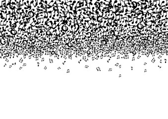 Abstract musical illustration. Background of music notes