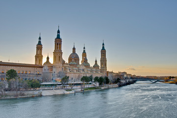 Our Lady of the Pillar Basilica at Zaragoza, Spain