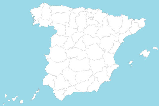 Karte von Spanien