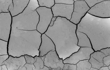 Cracked ground