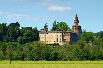 Fototapeta na wymiar Rivalta Burg - Rivalta castle 01
