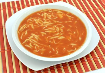 tomato soup with pasta