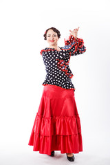 female spanish flamenco dancer