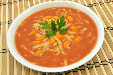 tomato soup with pasta