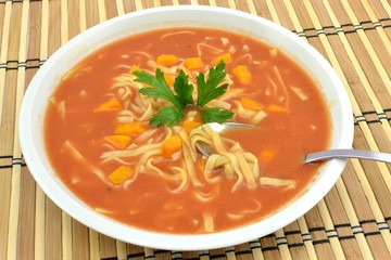 tomato soup with pasta