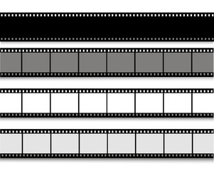 35 mm filmstrip isolated on white background