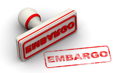 Embargo. Seal and imprint