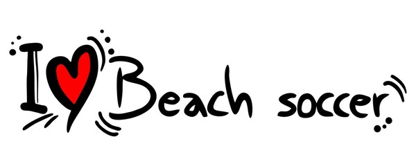 Beach soccer love