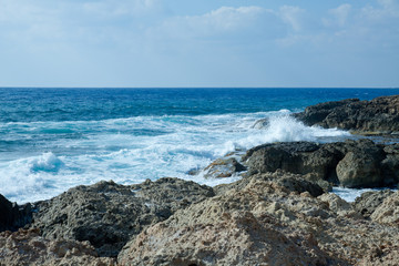 Fototapeta na wymiar beach in Papos (Cyprus)
