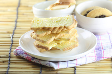 baking bread of butter.