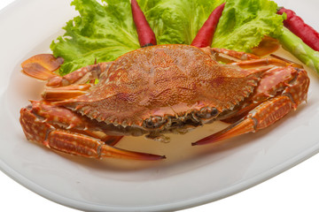 Boiled crab