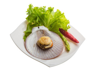 Grilled scallops