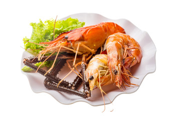 Giant Freshwater Prawn and king prawns