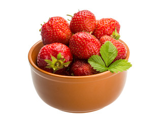 Strawberry in the bowl