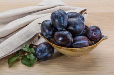 Ripe fresh plum