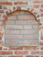 portal in brick wall