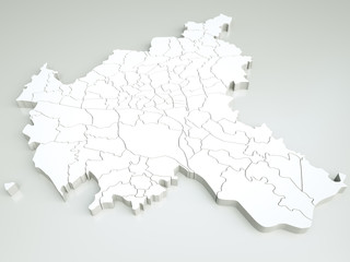 Fototapeta premium Hamburg V3.0 / Stadtteile / Bezirke / sehr detailreich