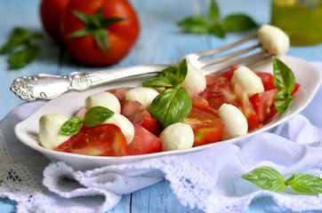 Traditional italian salad 'Caprese'.