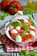 Traditional italian salad 'Caprese'.
