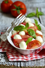 Traditional italian salad 'Caprese'.