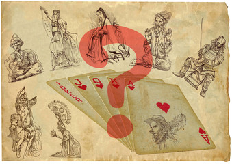 playing cards - straight - search the history