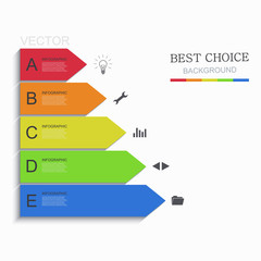 vector modern arrow infographic element design.
