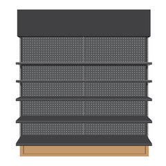 Supermarket shelf. Vector. illustration