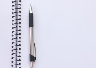 Notepad and pencil