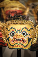 Hua Khon (Thai Traditional Mask) Used in Thai Ramayana Dance