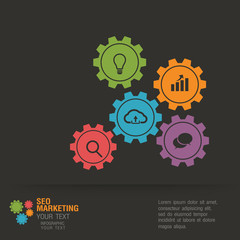 flat infographic bussiness