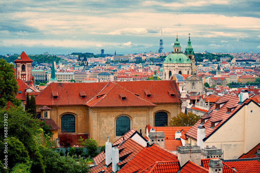 Canvas Prints Beautiful view of Prague