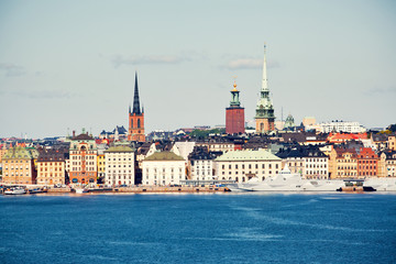Obraz premium View to Gamla Stan in Stockholm