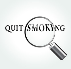 Vector quit smoking concept illustration
