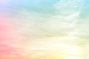 Gardinen Farbenfroh unscharfer rosa blauer gelber Hintergrundverlauf  © kichigin19