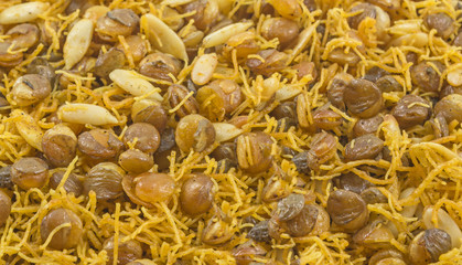 Indian fried pulse snacks namkeen