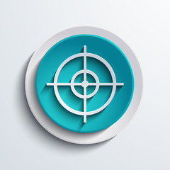 vector modern blue circle icon. Web element