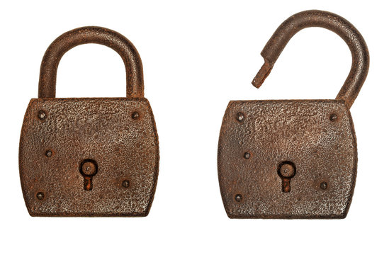 Rusty padlocks