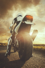 Naklejka premium Biker