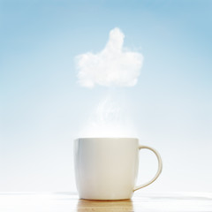 Coffee cup with Thumb up symbol
