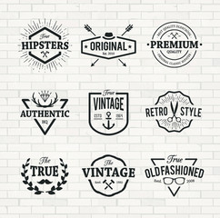 Fototapeta premium Hipster Emblems