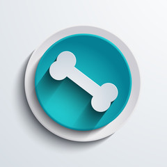 vector modern blue circle icon. Web element