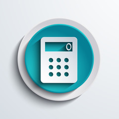 vector modern blue circle icon. Web element