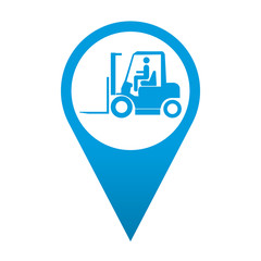 Icono localizacion simbolo carretilla elevadora