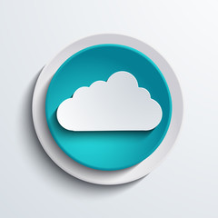 vector modern blue circle icon. Web element