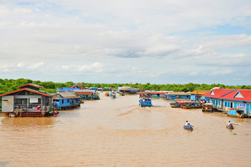 The village on the water of Tonle Sap