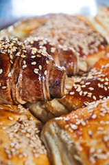 Fresh and delicious croissants