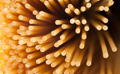 Macro shot of spaghetti. This image also can be used for some abstract work. The 100% crop of this image is awesome!